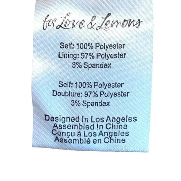 NWT For Love & Lemons Ryder Sequin Floral Mini Dress in Tangerine Size: Small - Picture 13 of 14